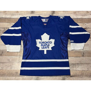 Toronto Maple Leafs Jersey Men's Small Blue Vintage CCM NHL Hockey